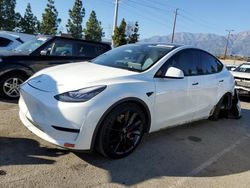 Salvage cars for sale at Rancho Cucamonga, CA auction: 2020 Tesla Model Y