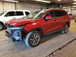 Salvage cars for sale at Wheeling, IL auction: 2020 Hyundai Santa FE Limited
