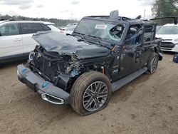 Jeep Wrangler salvage cars for sale: 2023 Jeep Wrangler Sahara 4XE