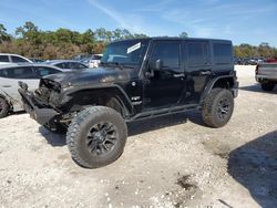 Salvage cars for sale at Houston, TX auction: 2016 Jeep Wrangler Unlimited Sahara