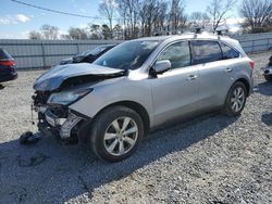 Salvage cars for sale from Copart Gastonia, NC: 2016 Acura MDX Advance