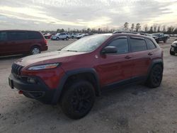 Jeep Cherokee salvage cars for sale: 2017 Jeep Cherokee Trailhawk