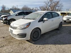 Salvage cars for sale from Copart Wichita, KS: 2016 KIA Rio LX