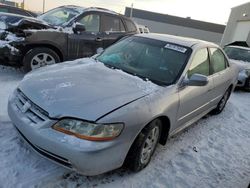 Salvage cars for sale at Nisku, AB auction: 2002 Honda Accord EX