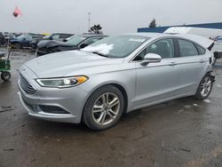 Salvage cars for sale at Woodhaven, MI auction: 2018 Ford Fusion SE