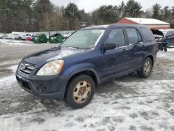 Salvage cars for sale at Mendon, MA auction: 2006 Honda CR-V LX