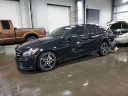 Salvage cars for sale at Ham Lake, MN auction: 2017 Mercedes-Benz C 300 4matic