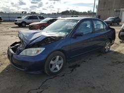 Honda salvage cars for sale: 2004 Honda Civic EX