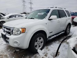 Salvage cars for sale at Elgin, IL auction: 2008 Ford Escape HEV