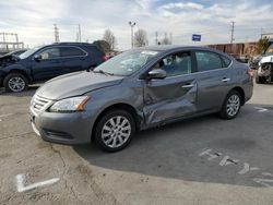 Salvage cars for sale at Wilmington, CA auction: 2015 Nissan Sentra S