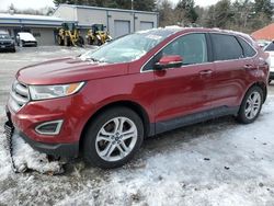Salvage cars for sale at Mendon, MA auction: 2018 Ford Edge Titanium