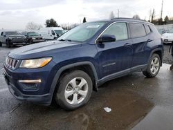 Jeep Compass salvage cars for sale: 2018 Jeep Compass Latitude