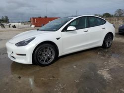 Salvage cars for sale at Homestead, FL auction: 2022 Tesla Model 3