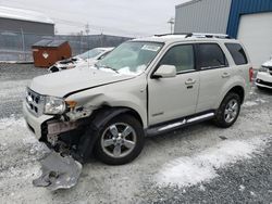 Salvage cars for sale at Elmsdale, NS auction: 2008 Ford Escape Limited