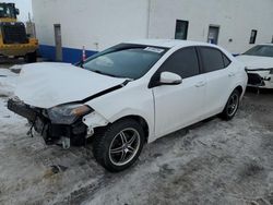 Toyota Corolla L salvage cars for sale: 2017 Toyota Corolla L