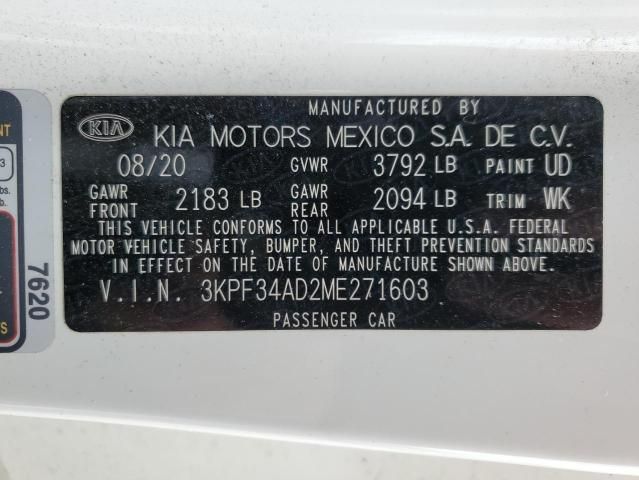 2021 KIA Forte GT Line