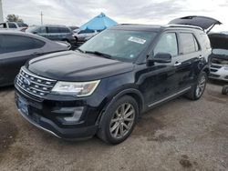 Salvage cars for sale at Tucson, AZ auction: 2017 Ford Explorer Limited