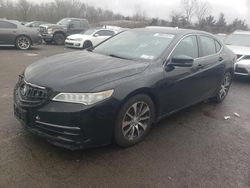 Salvage cars for sale at New Britain, CT auction: 2015 Acura TLX