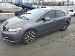 Honda Civic EXL salvage cars for sale: 2015 Honda Civic EXL