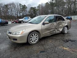 Salvage cars for sale from Copart Austell, GA: 2006 Honda Accord EX