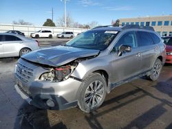 Salvage cars for sale at Littleton, CO auction: 2016 Subaru Outback 3.6R Limited