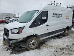 Salvage cars for sale from Copart Chicago Heights, IL: 2021 Ford Transit T-250