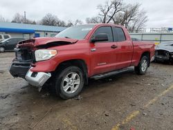 Salvage cars for sale from Copart Wichita, KS: 2015 Toyota Tundra Double Cab SR/SR5