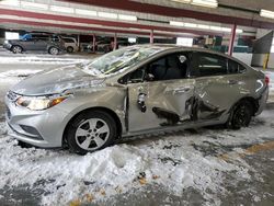 Salvage cars for sale at Dyer, IN auction: 2017 Chevrolet Cruze LS