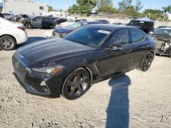 Flood-damaged cars for sale at auction: 2019 Genesis G70 Prestige