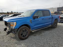 Salvage cars for sale at Mentone, CA auction: 2021 Ford F150 Supercrew