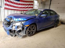 Salvage cars for sale from Copart Lyman, ME: 2017 Honda Civic Sport