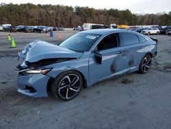 Salvage cars for sale at Florence, MS auction: 2022 Honda Accord Sport SE