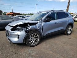 Salvage cars for sale at Kapolei, HI auction: 2022 Ford Escape Titanium