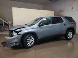 Salvage cars for sale at Davison, MI auction: 2018 Chevrolet Traverse LS