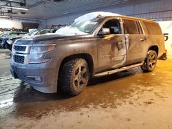 Chevrolet Suburban k1500 lt salvage cars for sale: 2017 Chevrolet Suburban K1500 LT