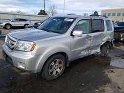 Salvage cars for sale from Copart Littleton, CO: 2011 Honda Pilot Touring