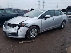 Salvage cars for sale from Copart Elgin, IL: 2015 Honda Civic LX