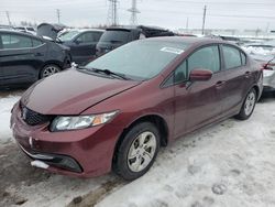 Honda salvage cars for sale: 2015 Honda Civic LX