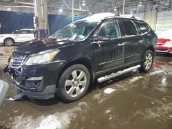 Salvage cars for sale at Woodhaven, MI auction: 2013 Chevrolet Traverse LTZ