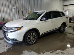 Salvage cars for sale at Ellwood City, PA auction: 2016 Mitsubishi Outlander SE