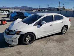 Salvage cars for sale from Copart Sun Valley, CA: 2012 Honda Civic LX