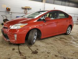 Salvage cars for sale from Copart Wheeling, IL: 2015 Toyota Prius