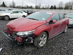 Salvage cars for sale from Copart Portland, OR: 2018 Chevrolet Volt LT
