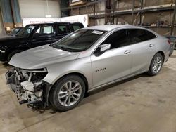 Chevrolet salvage cars for sale: 2018 Chevrolet Malibu LT