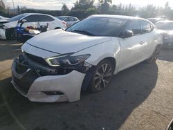 Salvage cars for sale from Copart San Martin, CA: 2016 Nissan Maxima 3.5S