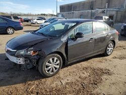 Salvage cars for sale from Copart Fredericksburg, VA: 2012 Honda Civic LX