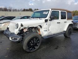 Salvage cars for sale from Copart Exeter, RI: 2021 Jeep Wrangler Unlimited Sahara 4XE