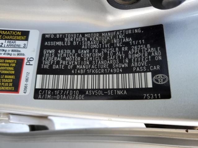 2012 Toyota Camry Base