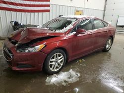 Salvage cars for sale at Candia, NH auction: 2015 Ford Fusion SE