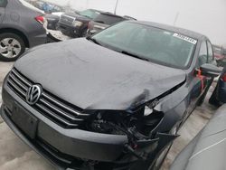 Salvage cars for sale from Copart Elgin, IL: 2015 Volkswagen Passat S